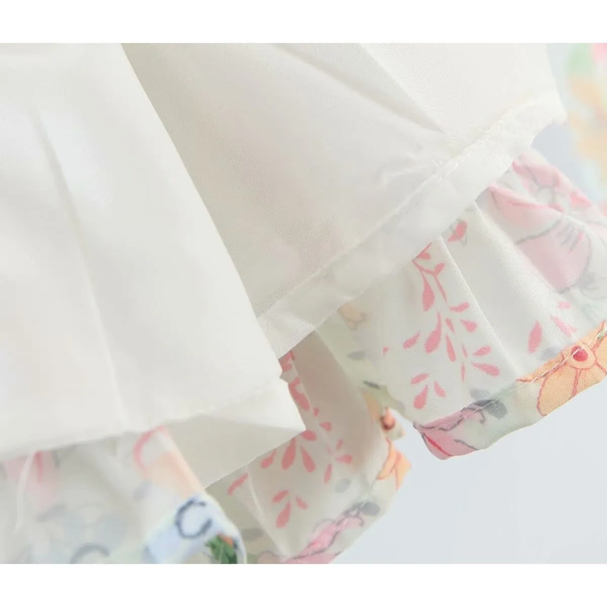 V-NECK FLORAL BOHO BEACH MINI DRESS