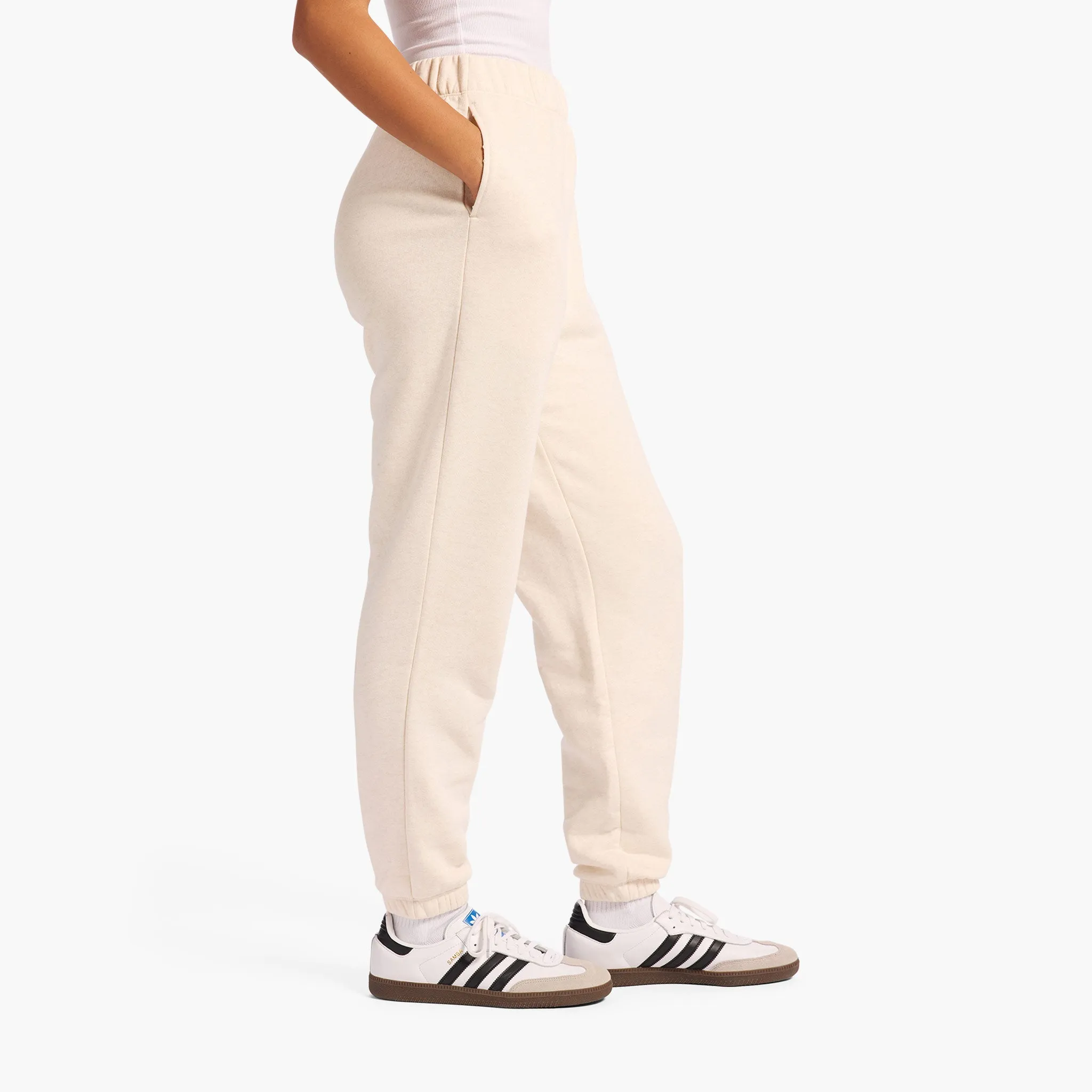 Vintage Fleece Jogger | Heather Bone