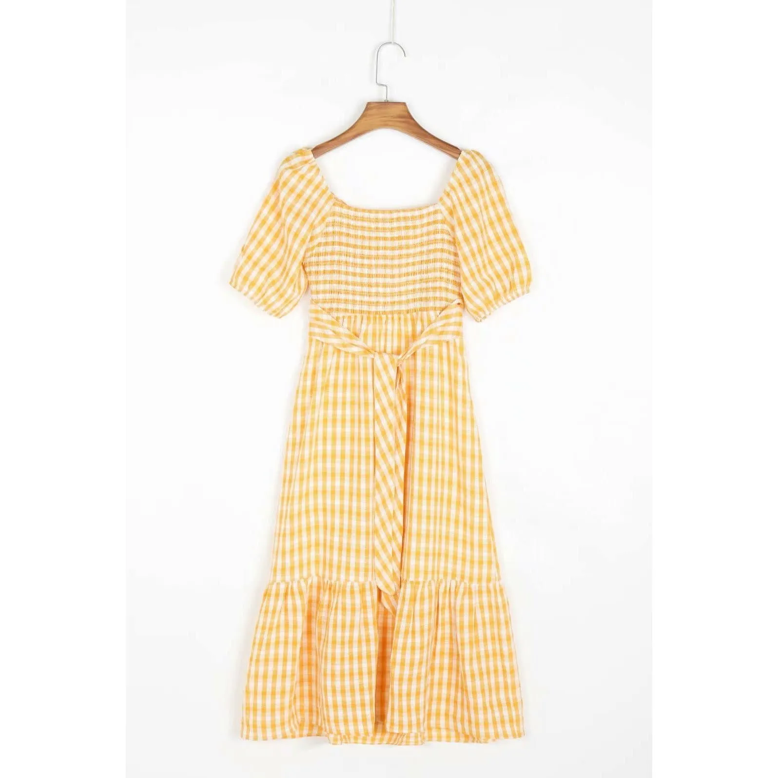 VINTAGE HOLLOW OUT SUMMER MIDI DRESS