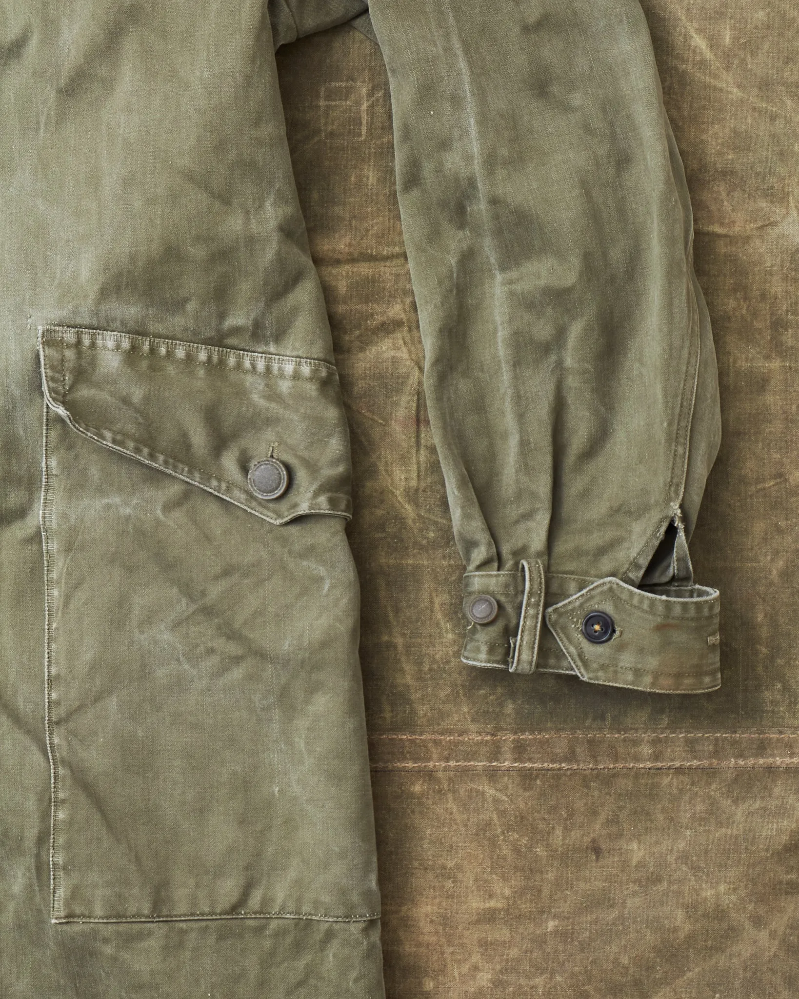 Vintage Unknown Army Coat Green L