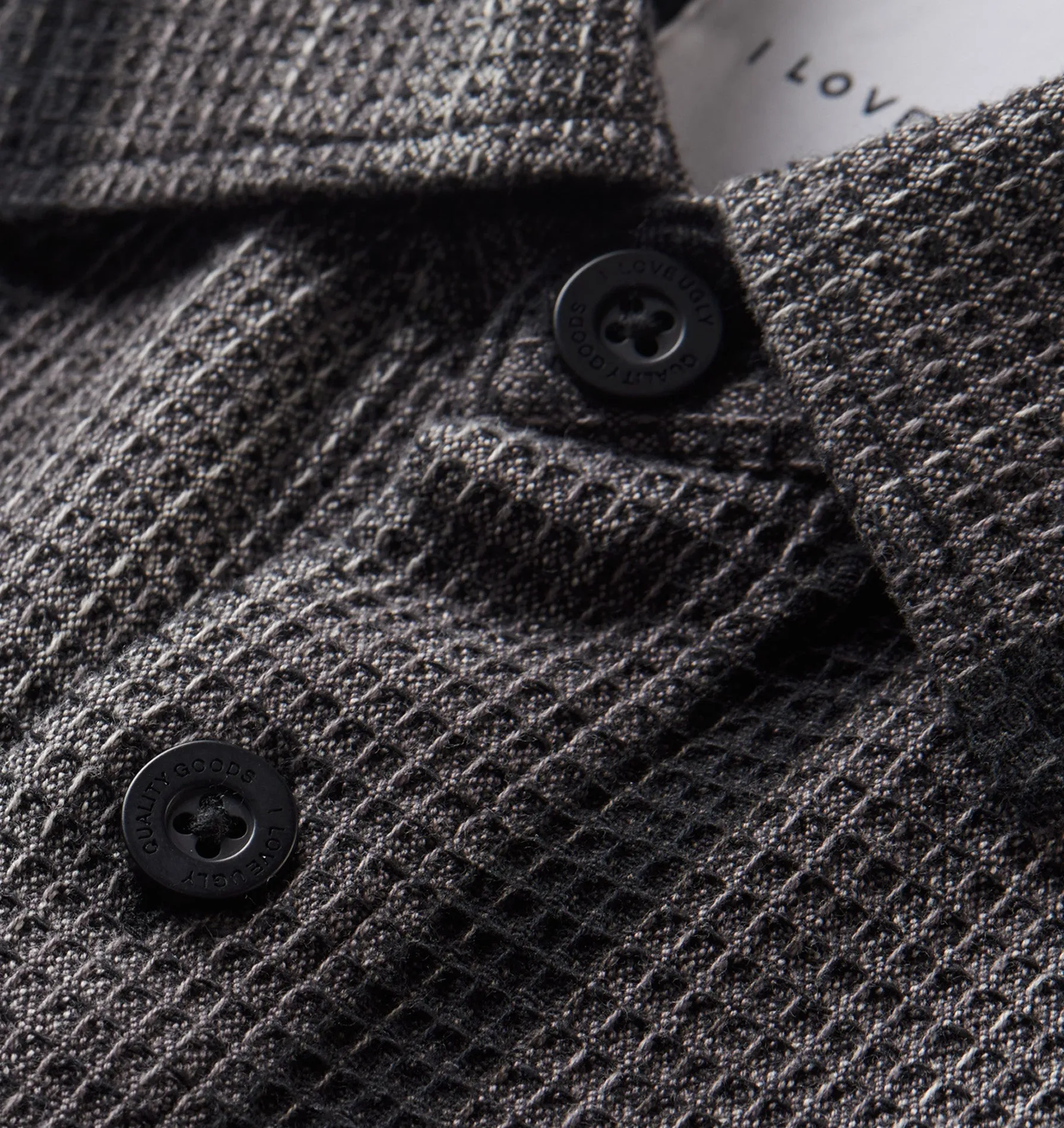 Waffle SS Shirt - Charcoal Ombre