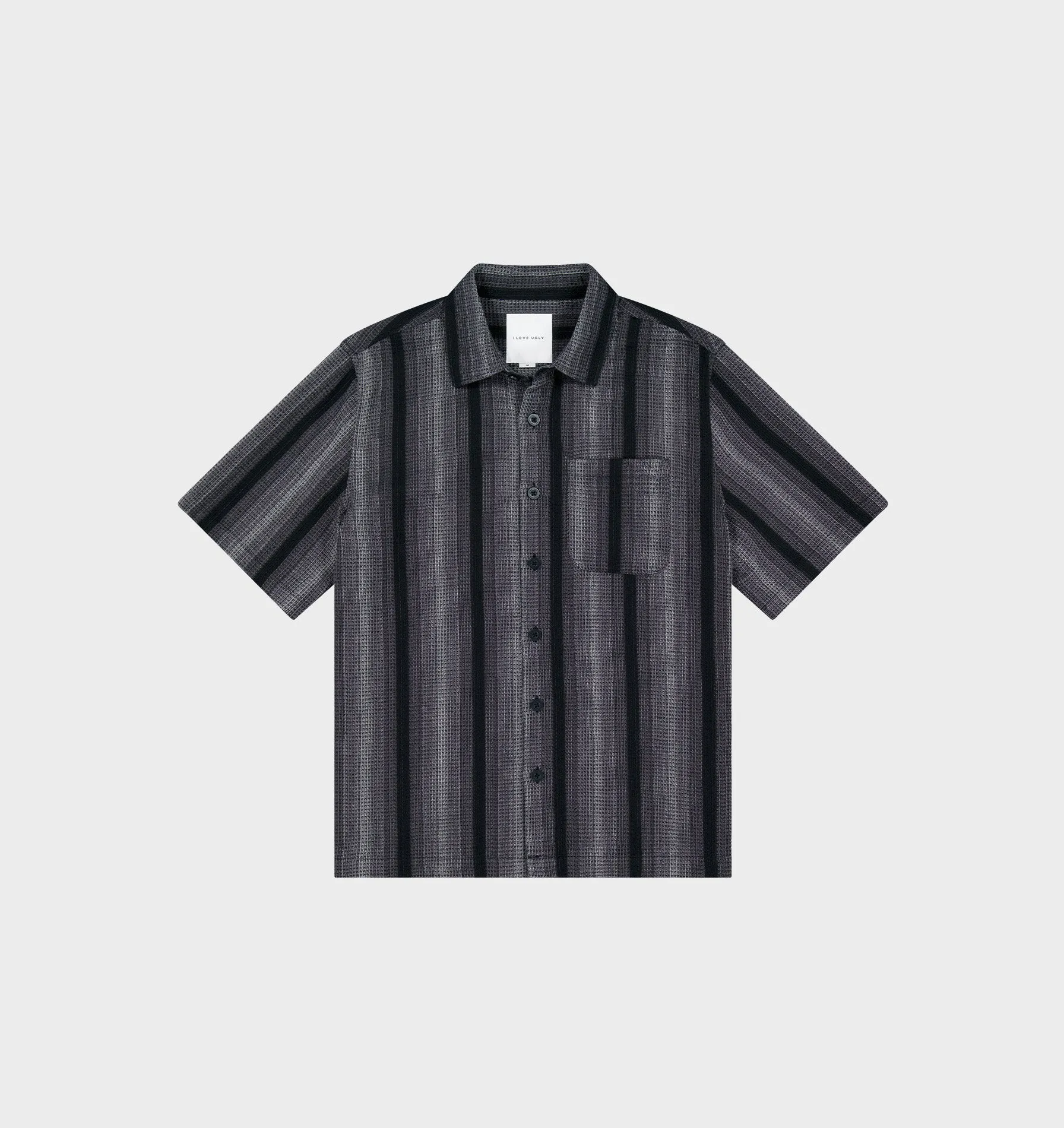 Waffle SS Shirt - Charcoal Ombre