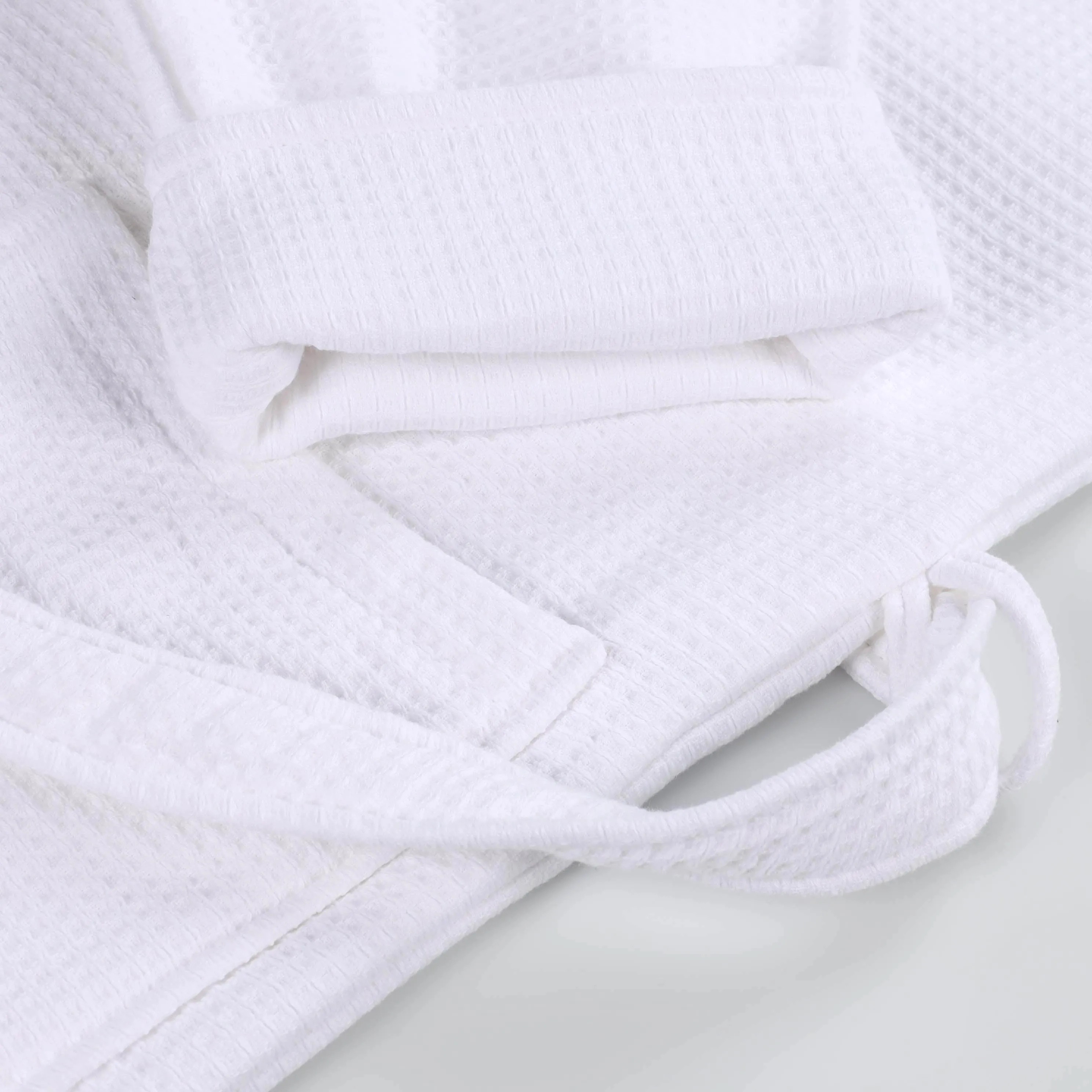 Waffle Weave Cotton Soft Lightweight Oversized Unisex Adult Bath Robe