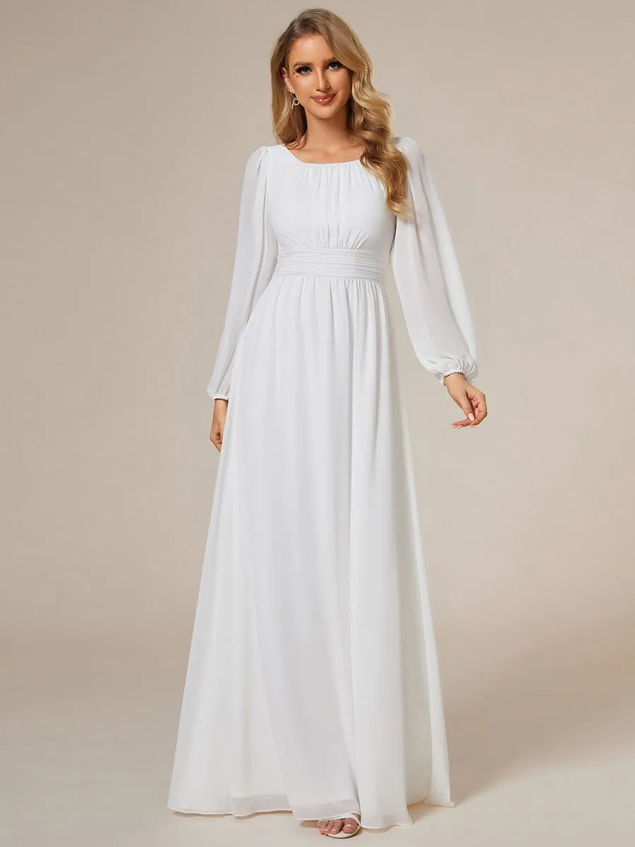 Wanda boat neck full sleeve white wedding dress s20-22 Express NZ wide