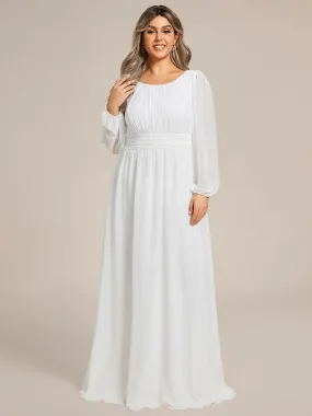 Wanda boat neck full sleeve white wedding dress s20-22 Express NZ wide