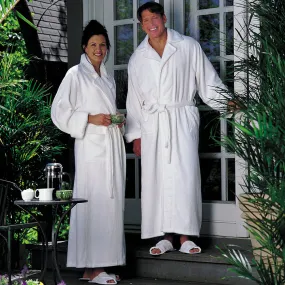 White Cotton Velour Robe