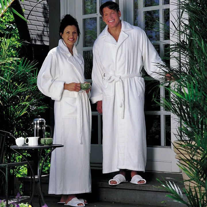 White Cotton Velour Robe