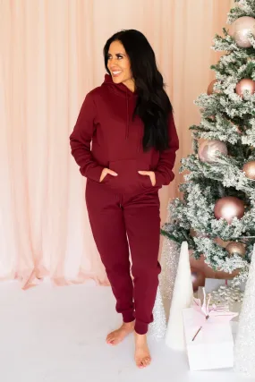 Winter Love's Spreading Everywhere Set - Burgundy