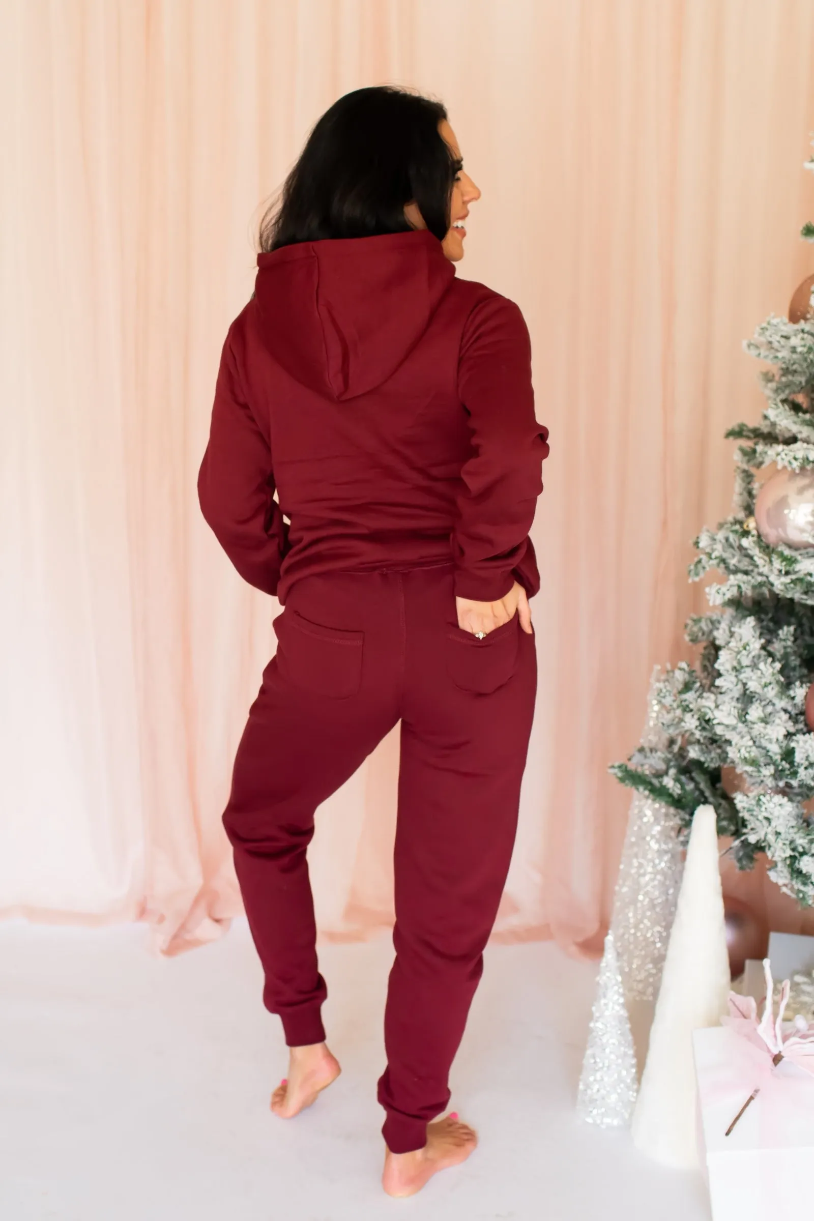 Winter Love's Spreading Everywhere Set - Burgundy