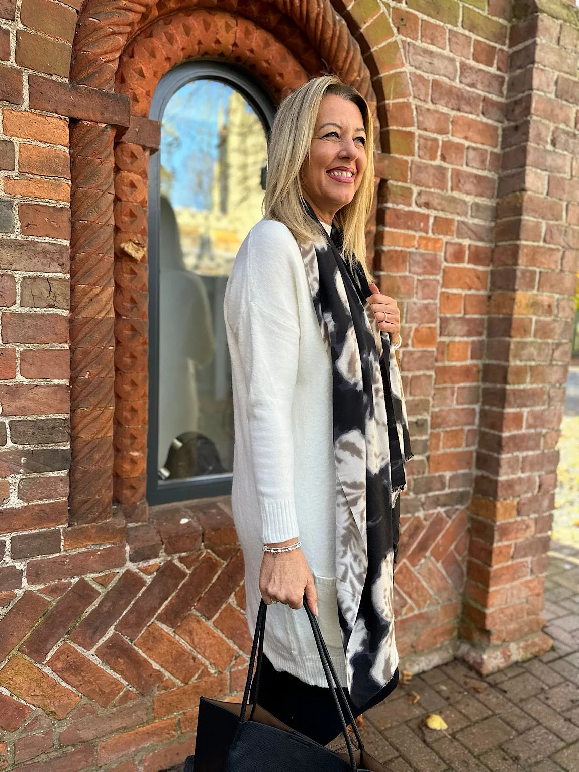 Winter White Pocket Jumper Dress Olivia