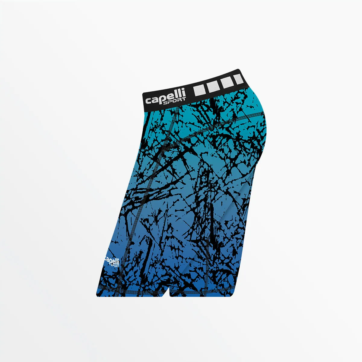 WOMEN'S DISTRESSED OMBRE BIKER SHORTS