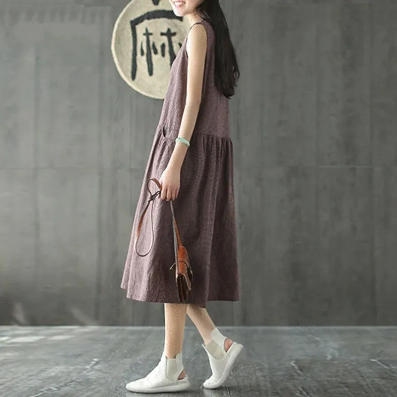 Women's Summer Casual O-Neck Dress