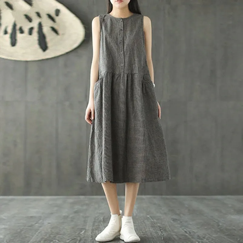 Women's Summer Casual O-Neck Dress