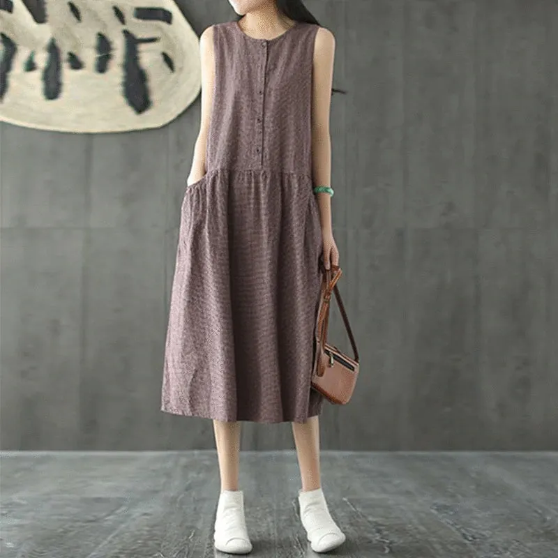 Women's Summer Casual O-Neck Dress