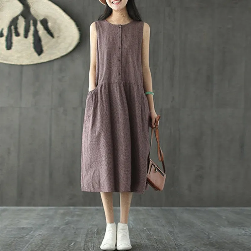 Women's Summer Casual O-Neck Dress