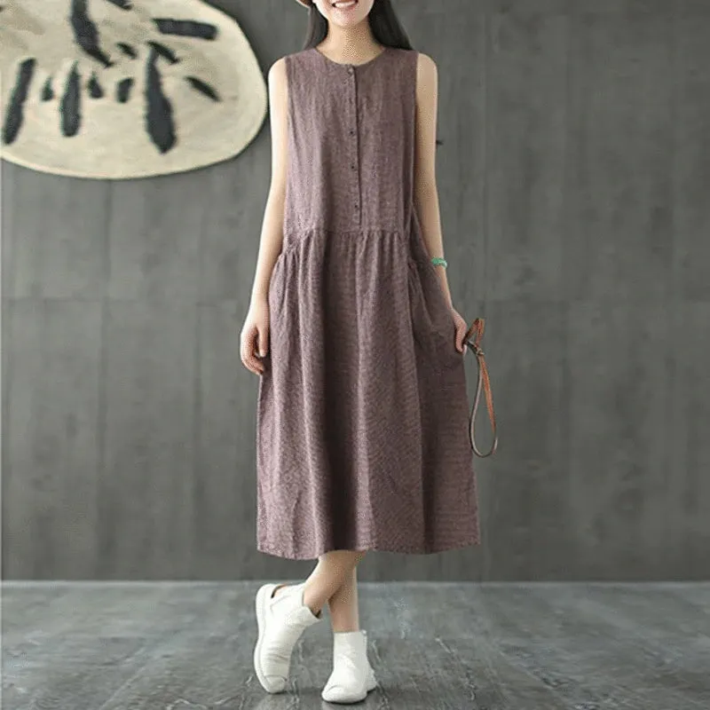 Women's Summer Casual O-Neck Dress