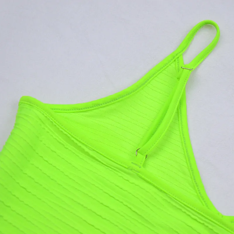 Women's Summer Casual Sheath Neon O-Neck Backless Dress