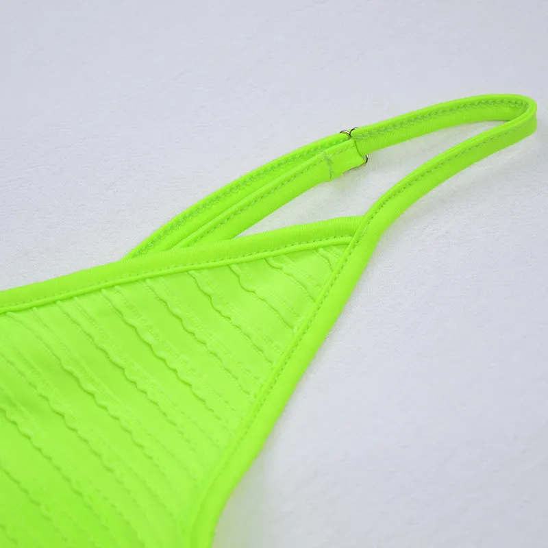 Women's Summer Casual Sheath Neon O-Neck Backless Dress